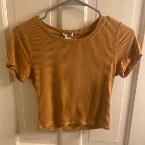 Dark Yellow Women’s Short Sleeve Top